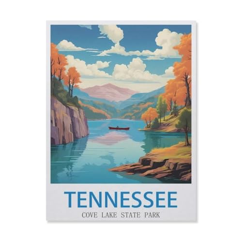 Puzzle EG69 für Erwachsene, Cove Lake State Park Tennessee, Papierpuzzle – einzigartig geeignet für Jugendliche und Erwachsene (50 x 70 cm), 1000 Teile von YYHMKBYY