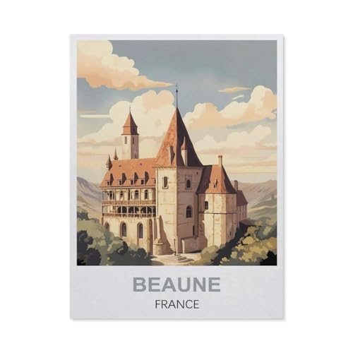 Puzzle EM14 für Erwachsene, Beaune Frankreich, Kinder, Teenager, große Familien, Puzzle-Spiel (75 x 50 cm), 1000 Teile von YYHMKBYY