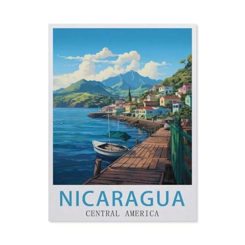 Puzzle EV22, Nicaragua, Mittelamerika, DIY-Kunst für Erwachsene (50 x 70 cm), 1000 Teile von YYHMKBYY