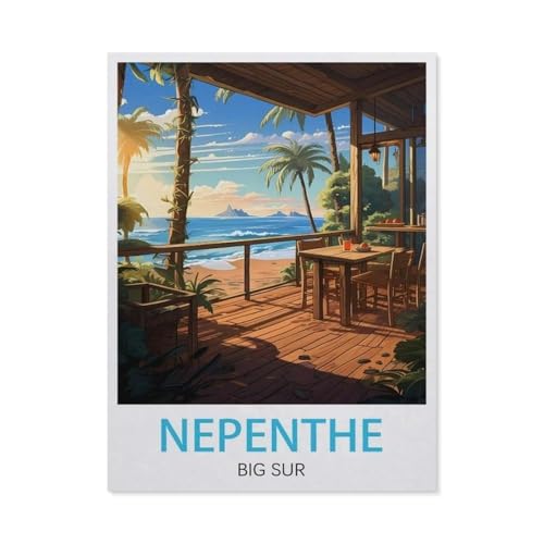 Puzzle EV66 Nepenthe Big Sur, großes Puzzle-Spiel für Erwachsene, Teenager (75 x 50 cm), 1000 Teile von YYHMKBYY
