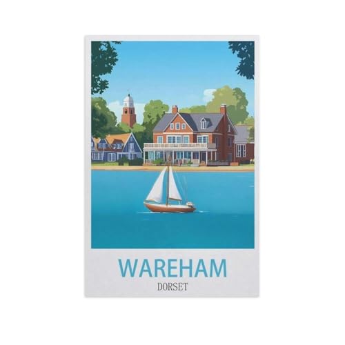 Puzzle Für Erwachsene 1000 Teile DIY Holz Puzzles Erwachsene Kinder Puzzle Klassisches Puzzle，Wareham, Dorset，1000 Teile Puzzle Geschenke Für Liebhaber Oder Freunde（75x50cm）-FY88 von YYHMKBYY