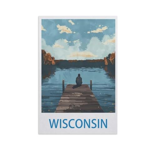 Puzzle Für Erwachsene 1000 Teile DIY Holz Puzzles Erwachsene Kinder Puzzle Klassisches Puzzle，Wisconsin，1000 Teile Puzzle Geschenke Für Liebhaber Oder Freunde（75x50cm）-GB7 von YYHMKBYY
