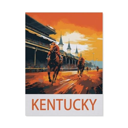 Puzzle Jigsaw 1000 Teile, Kentucky, Erwachsene, Freizeit, Unterhaltung, Lernspielzeug für Kinder, Weihnachtsdekoration (38 x 26 cm) -EE3 von YYHMKBYY