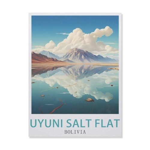 Puzzle Jigsaw 1000 Teile, Salzplatte von Uyuni, Bolivien, Erwachsene, Freizeit, Unterhaltung, Lernspielzeug für Kinder, Weihnachtsdekoration (50 x 70 cm) -DQ93 von YYHMKBYY