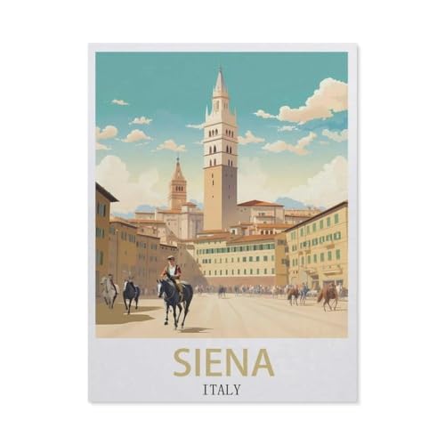Puzzle Jigsaw 1000 Teile, Siena, Italien, Erwachsene, Freizeit, Unterhaltung, Lernspielzeug für Kinder, Weihnachtsdekoration (50 x 70 cm) -DK33 von YYHMKBYY