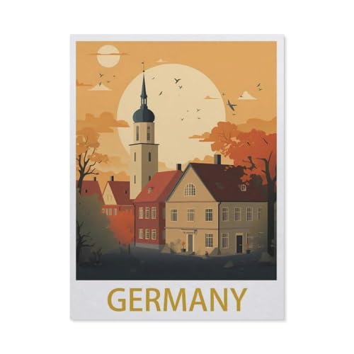 Puzzle aus Papier, klassisch, 1000 Teile, Deutschland, Jigsaw Lernspiel, intellektuelles Lernspiel, schwierig und Herausforderung, Geschenk (50 x 70 cm) -EO97 von YYHMKBYY