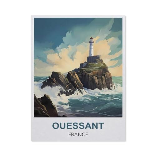 Puzzle aus Papier, klassisch, 1000 Teile, Ouessant, Frankreich, Jigsaw Lernspiel, intellektuelles Lernspiel und Herausforderung, Geschenk (50 x 70 cm) -EM17 von YYHMKBYY