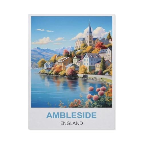Puzzle für Erwachsene, 1000 Teile, Ambleside England, klassisches Puzzle, Teenager, Jungen, Mädchen, Puzzles für DIY, intellektives Lernspiel, Geschenk, Heimdekoration (38 x 26 cm), EN68 von YYHMKBYY