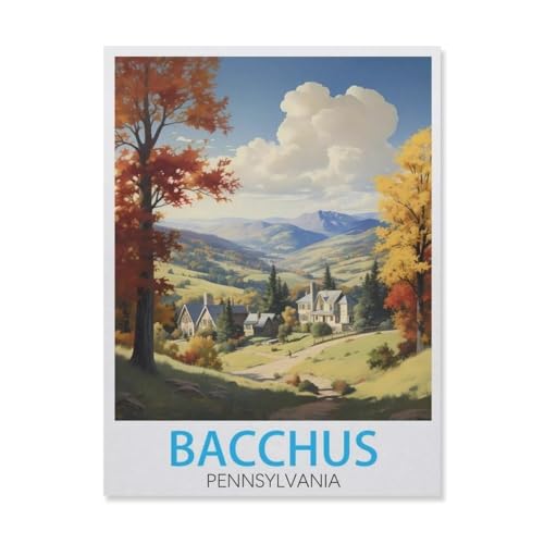 Puzzle für Erwachsene, 1000 Teile, Bacchus Pennsylvania, schwieriges Puzzle, perfektes pädagogisches Geschenk für Jungen und Mädchen (50 x 70 cm), FH50 von YYHMKBYY