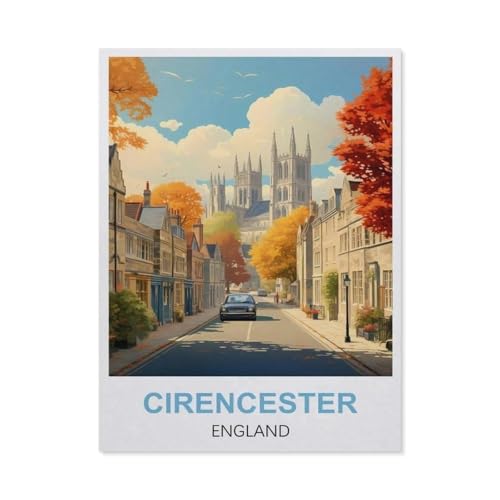 Puzzle für Erwachsene, 1000 Teile, Cirencester England, schwieriges Puzzle, perfektes pädagogisches Geschenk für Jungen und Mädchen (75 x 50 cm) - EN69 von YYHMKBYY