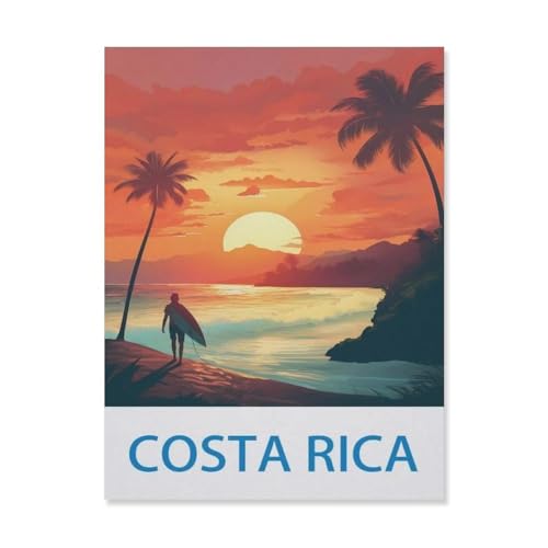 Puzzle für Erwachsene, 1000 Teile, Costa Rica, Lernspiele, Gehirn-Herausforderung, Puzzle für Erwachsene und Kinder (75 x 50 cm) EG76 von YYHMKBYY