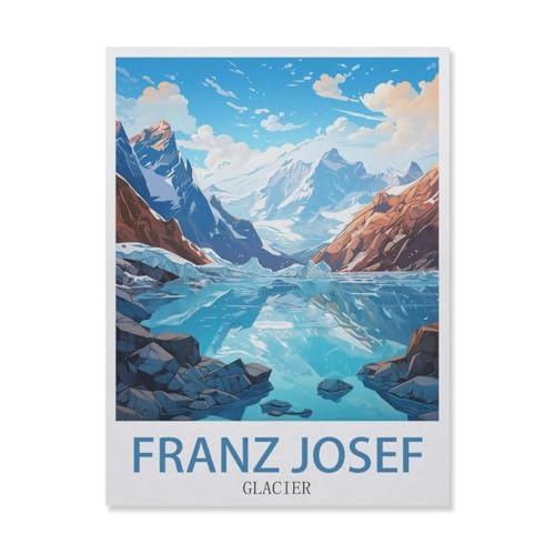 Puzzle für Erwachsene, 1000 Teile, Franz-Josef-Gletscher, Berg, Lernspiele, Gehirn-Herausforderung, Puzzle für Erwachsene und Kinder (50 x 70 cm) - DT66 von YYHMKBYY