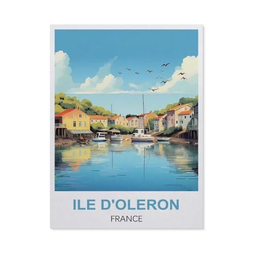 Puzzle für Erwachsene, 1000 Teile, Ile D'oleron Frankreich, Lernspiele, Gehirn-Herausforderung, Puzzle für Erwachsene und Kinder (38 x 26 cm) - EM66 von YYHMKBYY