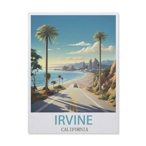Puzzle für Erwachsene, 1000 Teile, Irvine California, schwieriges Puzzle, perfektes pädagogisches Geschenk für Jungen und Mädchen (75 x 50 cm) - DM49 von YYHMKBYY