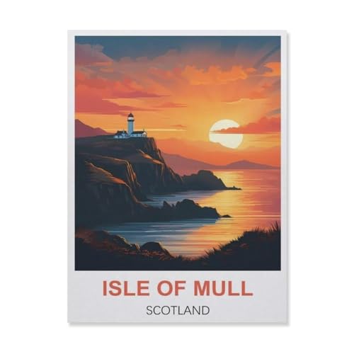 Puzzle für Erwachsene, 1000 Teile, Isle of Mull Scotland, klassisches Puzzle, Teenager, Jungen, Mädchen, Puzzles für DIY, intellektives Lernspiel, Geschenk, Heimdekoration (50 x 70 cm), FF49 von YYHMKBYY