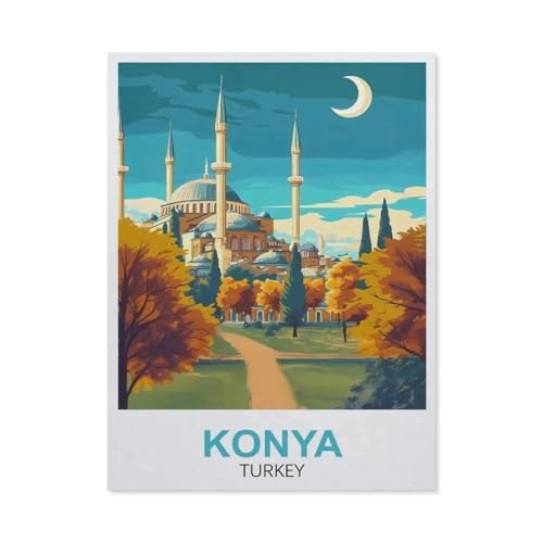 Puzzle für Erwachsene, 1000 Teile, Konya Türkei, klassisches Puzzle, Teenager, Jungen, Mädchen, Puzzles für DIY, intellektives Lernspiel, Geschenk, Heimdekoration (50 x 70 cm), FC9 von YYHMKBYY