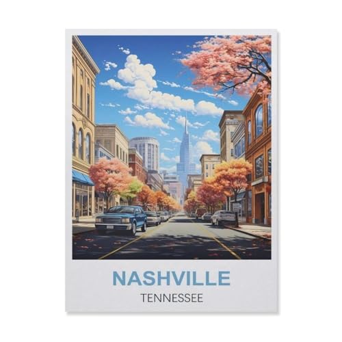 Puzzle für Erwachsene, 1000 Teile, Nashville Tennessee, Lernspielzeug, Freizeit, Basteln, Geschenk, Puzzle, (75 x 50 cm) ET3 von YYHMKBYY