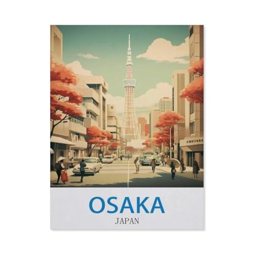 Puzzle für Erwachsene, 1000 Teile, Osaka Japan, klassisches Puzzle, Teenager, Jungen, Mädchen, Puzzles für DIY, intellektives Lernspiel, Geschenk, Heimdekoration (75 x 50 cm), EA48 von YYHMKBYY