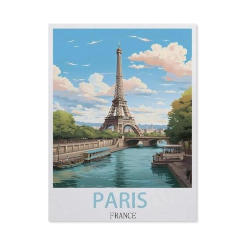 Puzzle für Erwachsene, 1000 Teile, Paris Frankreich, Lernspiele, Gehirn-Herausforderung, Puzzle für Erwachsene und Kinder (38 x 26 cm) - EY67 von YYHMKBYY
