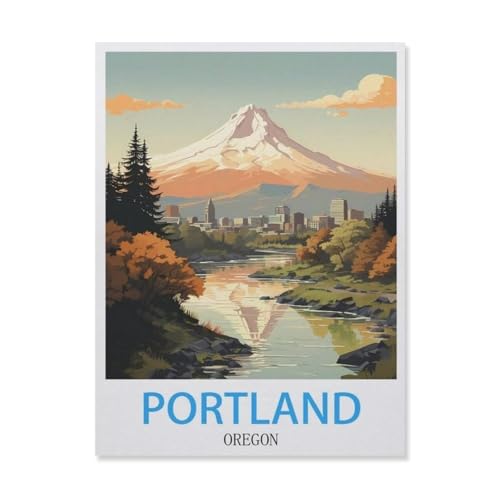 Puzzle für Erwachsene, 1000 Teile, Portland Oregon, Lernspiele, Gehirn-Herausforderung, Puzzle für Erwachsene und Kinder (50 x 70 cm), FG47 von YYHMKBYY