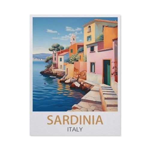 Puzzle für Erwachsene, 1000 Teile, Sardinien, Italien, klassisches Puzzle, Teenager, Jungen, Mädchen, Puzzles für DIY, intellektives Lernspiel, Geschenk, Heimdekoration (75 x 50 cm) - EU38 von YYHMKBYY
