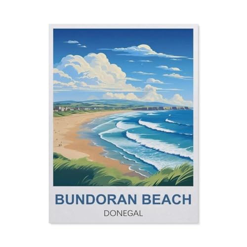Puzzle für Erwachsene, 1000 Teile, Strand von Bundoran Donegal, Lernspielzeug, Freizeit, Basteln, Geschenk, Puzzle (50 x 70 cm) -EZ54 von YYHMKBYY