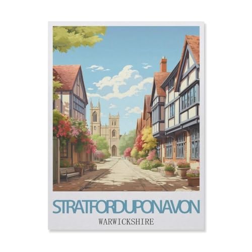 Puzzle für Erwachsene, 1000 Teile, Stratford-upon-avon Warwickshire, klassisches Puzzle, für Teenager, Jungen, Mädchen, Puzzles für DIY, intellektives Lernspiel, Geschenk, Heimdekoration (75 x 50 cm Puzzle für Erwachsene, 1000 Teile, Stratford-upon-avon Warwickshire, klassisches Puzzle, für Teenager, Jungen, Mädchen, Puzzles für DIY, intellektives Lernspiel, Geschenk, Heimdekoration (75 x 50 cm von YYHMKBYY
