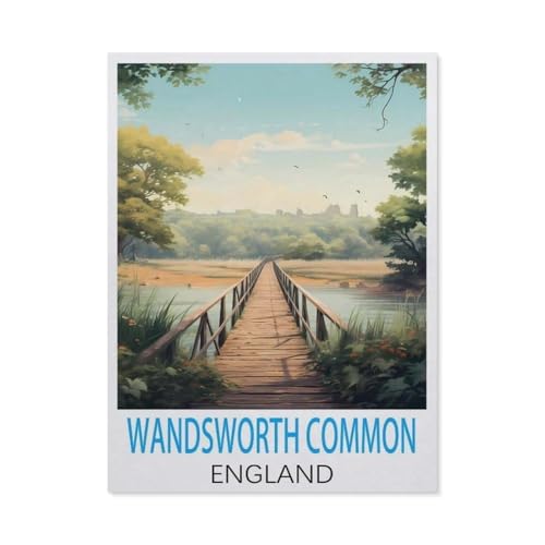 Puzzle für Erwachsene, 1000 Teile, Wandsworth Common England, klassisches Puzzle, Teenager, Jungen, Mädchen, Puzzles für DIY, intellektives Lernspiel, Geschenk, Heimdekoration (75 x 50 cm), -DL28 von YYHMKBYY
