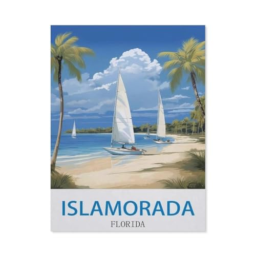 Puzzle für Erwachsene, Islamorada Florida, schwieriges Puzzle, perfektes pädagogisches Geschenk für Jungen und Mädchen (75 x 50 cm), EA49, 1000 Teile von YYHMKBYY