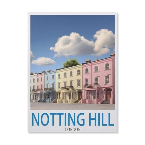 Puzzle für Erwachsene, Notting Hill London, Kinder, Teenager, große Familien, Puzzle-Spiel (38 x 26 cm), FD95, 1000 Teile von YYHMKBYY