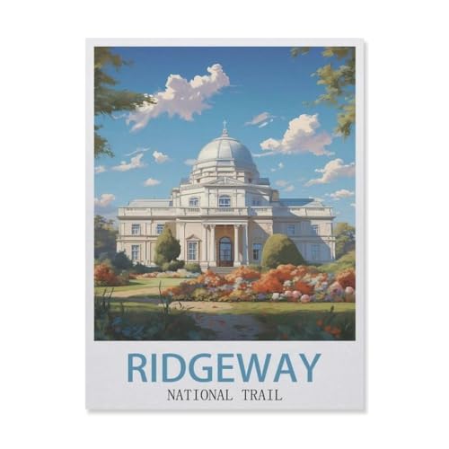 Puzzle für Erwachsene, Puzzle, 1000 Teile, für Erwachsene und Kinder, Ridgeway National Trail, Kunstwerk, intellektives Lernspielzeug, Geschenke (50 x 70 cm), FI85 von YYHMKBYY