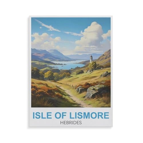 Puzzle für Erwachsene 1000 Teile，Isle of Lismore Hebrides，für Erwachsene und Kinder, Papier Puzzle, Kunstwerk, geistiges Lernspielzeug, Geschenke（38x26cm）-GU48 von YYHMKBYY