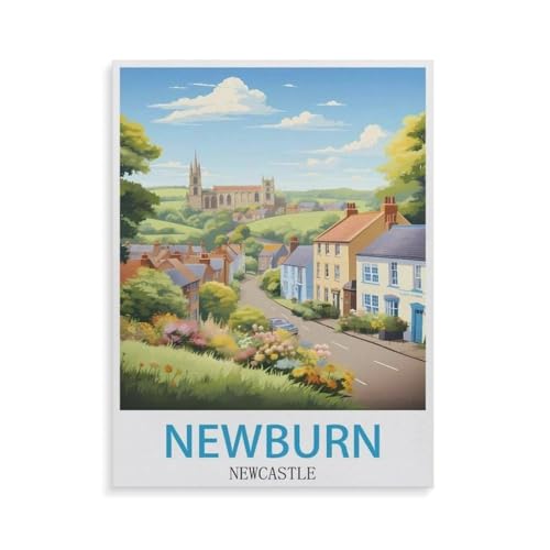 Puzzle für Erwachsene 1000 Teile，Newburn Newcastle，für Erwachsene und Kinder, Papier Puzzle, Kunstwerk, geistiges Lernspielzeug, Geschenke（38x26cm）-GS80 von YYHMKBYY