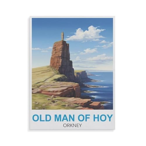 Puzzle für Erwachsene 1000 Teile，Old Man of Hoy Orkney，Puzzles für Erwachsene Pädagogisches Spiel Herausforderung Spielzeug 1000 Teile Puzzles für Erwachsene Kinder（50x70cm）-GS52 von YYHMKBYY