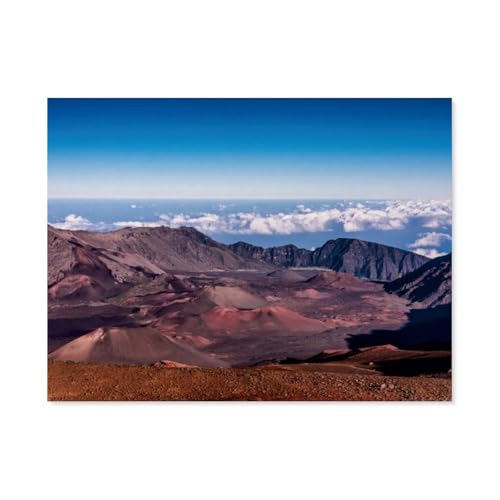 Puzzle für Erwachsene 1000 Teile，On top of Haleakala，für Erwachsene und Kinder, Papier Puzzle, Kunstwerk, geistiges Lernspielzeug, Geschenke（50x70cm）-BA41 von YYHMKBYY