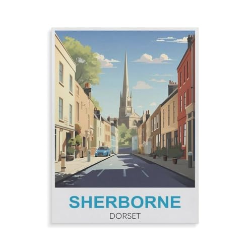 Puzzle für Erwachsene 1000 Teile，Sherborne Dorset，für Erwachsene und Kinder, Papier Puzzle, Kunstwerk, geistiges Lernspielzeug, Geschenke（50x70cm）-GU90 von YYHMKBYY