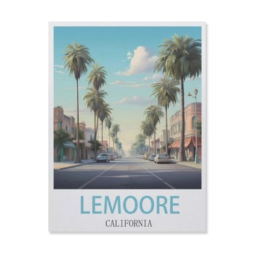 Puzzle mit 1000 Teilen, Lemoore, Kalifornien, 3D für Erwachsene, Papier, Lernspielzeug, bestes Geburtstagsgeschenk, Jungen, Mädchen (50 x 70 cm), DM33 von YYHMKBYY