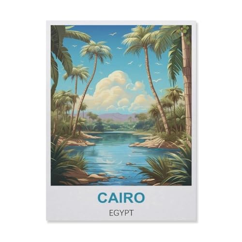 Puzzle mit 1000 Teilen, Puzzle, Kairo Ägypten, Erwachsene, Freizeit, Unterhaltung, Kinder, Lernspielzeug (50 x 70 cm), FI4 von YYHMKBYY