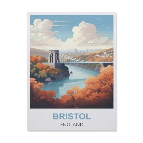 Puzzle mit 1000 Teilen Puzzle, Bristol England, Erwachsene, Freizeit, Unterhaltung, Kinder, Lernspielzeug (38 x 26 cm) - ES13 von YYHMKBYY