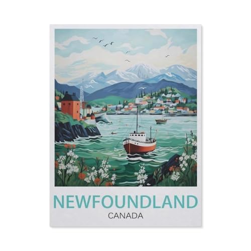 Puzzles, Neufundland Kanada, Erwachsene, Holzpuzzle, moderne Heimdekoration für das Wohnzimmer, 1000 Teile (75 x 50 cm) - EU94 von YYHMKBYY