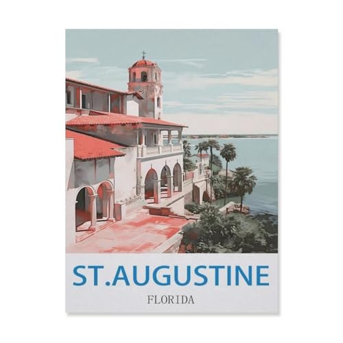 Puzzles, Saint Augustinus, Florida, Erwachsene, Papierpuzzle, moderne Heimdekoration für das Wohnzimmer, 1000 Stück (38 x 26 cm) -EH54 von YYHMKBYY
