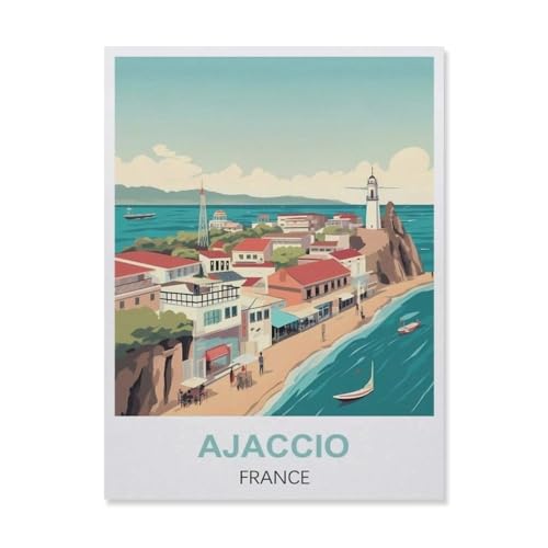 Puzzles 1000 Papierpuzzle, Ajaccio Frankreich, Basteln, kreatives Puzzle, Geschenke, Lernspiele, Brain Challenge Puzzle (50 x 70 cm) -EQ11 von YYHMKBYY