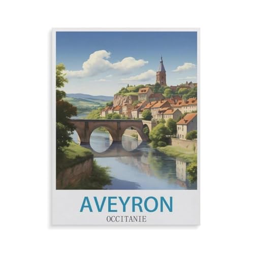 Puzzles 1000 Stück，Aveyron Occitanie，Spielzeug Zur Stressreduktion Für Familien Puzzle - Personalisierte Herausforderungs-Spielzeuge Für Erwachsene（38x26cm）-GQ25 von YYHMKBYY