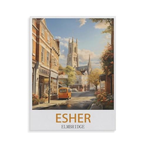 Puzzles 1000 Stück，Esher Elmbridge，Spielzeug Zur Stressreduktion Für Familien Puzzle - Personalisierte Herausforderungs-Spielzeuge Für Erwachsene（75x50cm）-GW76 von YYHMKBYY