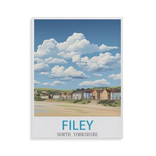 Puzzles 1000 Stück，Filey North Yorkshire，Spielzeug Zur Stressreduktion Für Familien Puzzle - Personalisierte Herausforderungs-Spielzeuge Für Erwachsene（50x70cm）-GW34 von YYHMKBYY