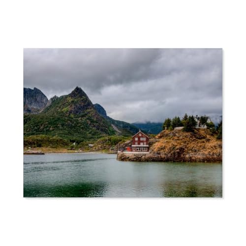 Puzzles 1000 Stück，Lofoten，Spielzeug Zur Stressreduktion Für Familien Puzzle - Personalisierte Herausforderungs-Spielzeuge Für Erwachsene（75x50cm）-AV55 von YYHMKBYY