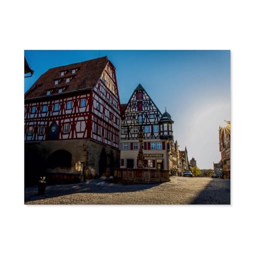Puzzles 1000 Stück，Malerisches Frankenland，Spielzeug Zur Stressreduktion Für Familien Puzzle - Personalisierte Herausforderungs-Spielzeuge Für Erwachsene（50x70cm）-AZ96 von YYHMKBYY