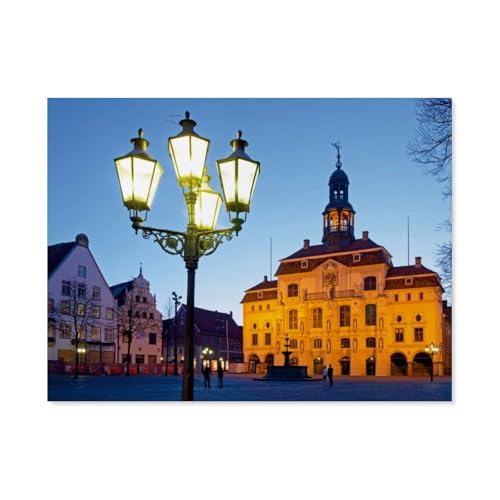 Puzzles 1000 Stück，Rathaus, Lüneburg，Spielzeug Zur Stressreduktion Für Familien Puzzle - Personalisierte Herausforderungs-Spielzeuge Für Erwachsene（38x26cm）-AU29 von YYHMKBYY