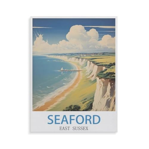 Puzzles 1000 Stück，Seaford East Sussex，Spielzeug Zur Stressreduktion Für Familien Puzzle - Personalisierte Herausforderungs-Spielzeuge Für Erwachsene（38x26cm）-GS14 von YYHMKBYY