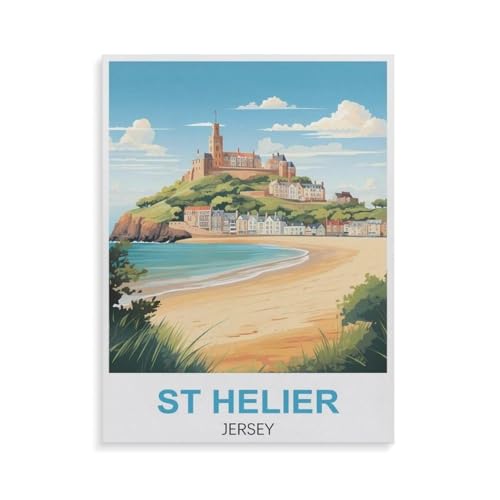 Puzzles 1000 Stück，St. Helier Jersey，Spielzeug Zur Stressreduktion Für Familien Puzzle - Personalisierte Herausforderungs-Spielzeuge Für Erwachsene（38x26cm）-GS35 von YYHMKBYY